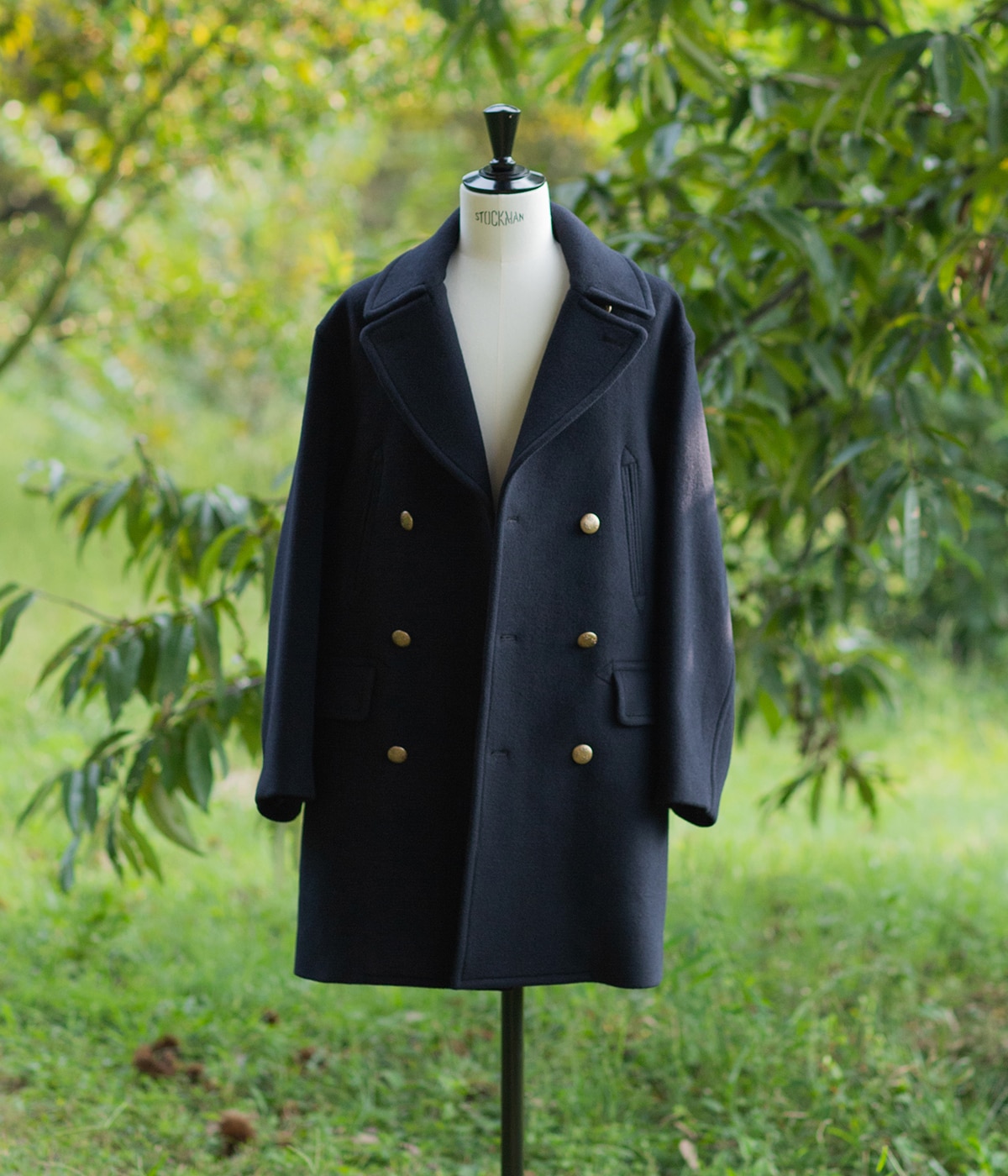 むっちゃん ビームスプラス ウィンドストッパー Pコート 別注 Wool Cashmere Pea Coat | blurhms(ブラームス) / アウター
