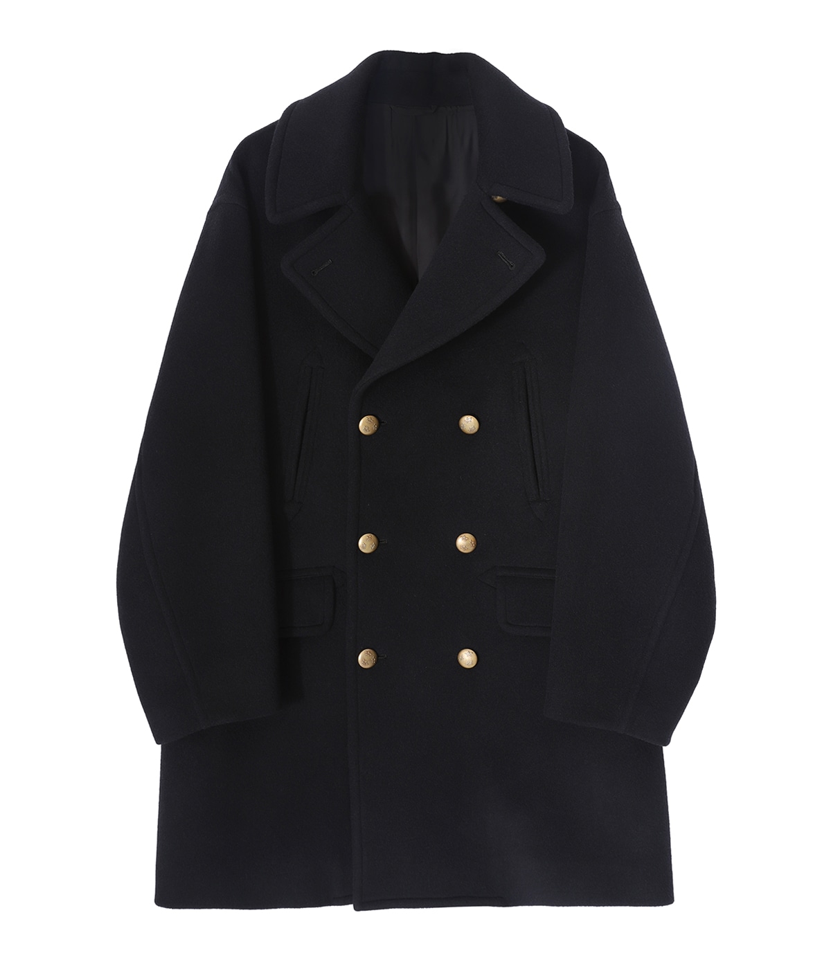 ジャケット・アウター blurhms Wool Cashmere pea Coat blurhms ブラームス 23FW Wool Cashmere Pea Coatスタイル