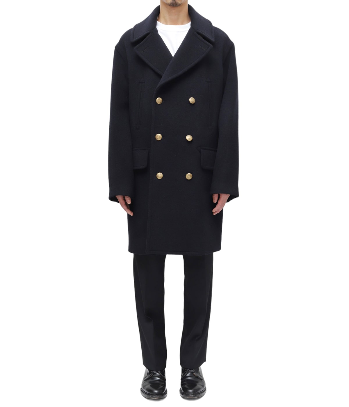 18AW ブラームス blurhms エンジニアコート チェスターコート 3 別注 Wool Cashmere Pea Coat | blurhms(ブラームス) / アウター