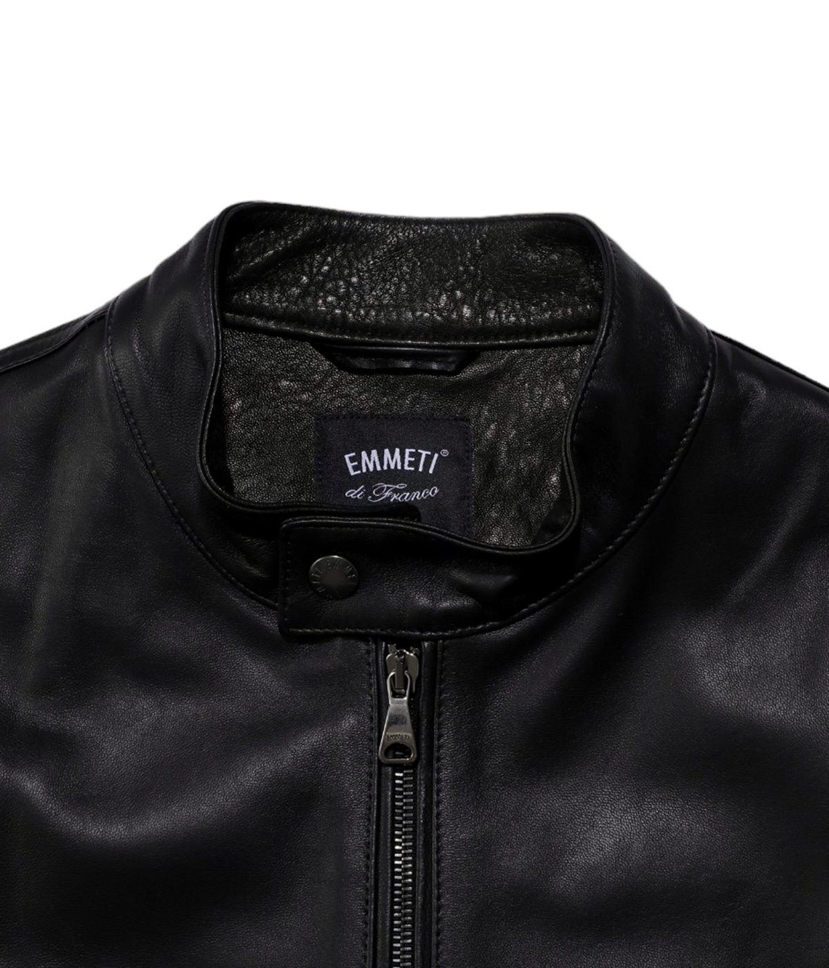 セ*1様 ウノピュウ EMMETTI ブラックレザージャケット EMMETI×wjk single riders