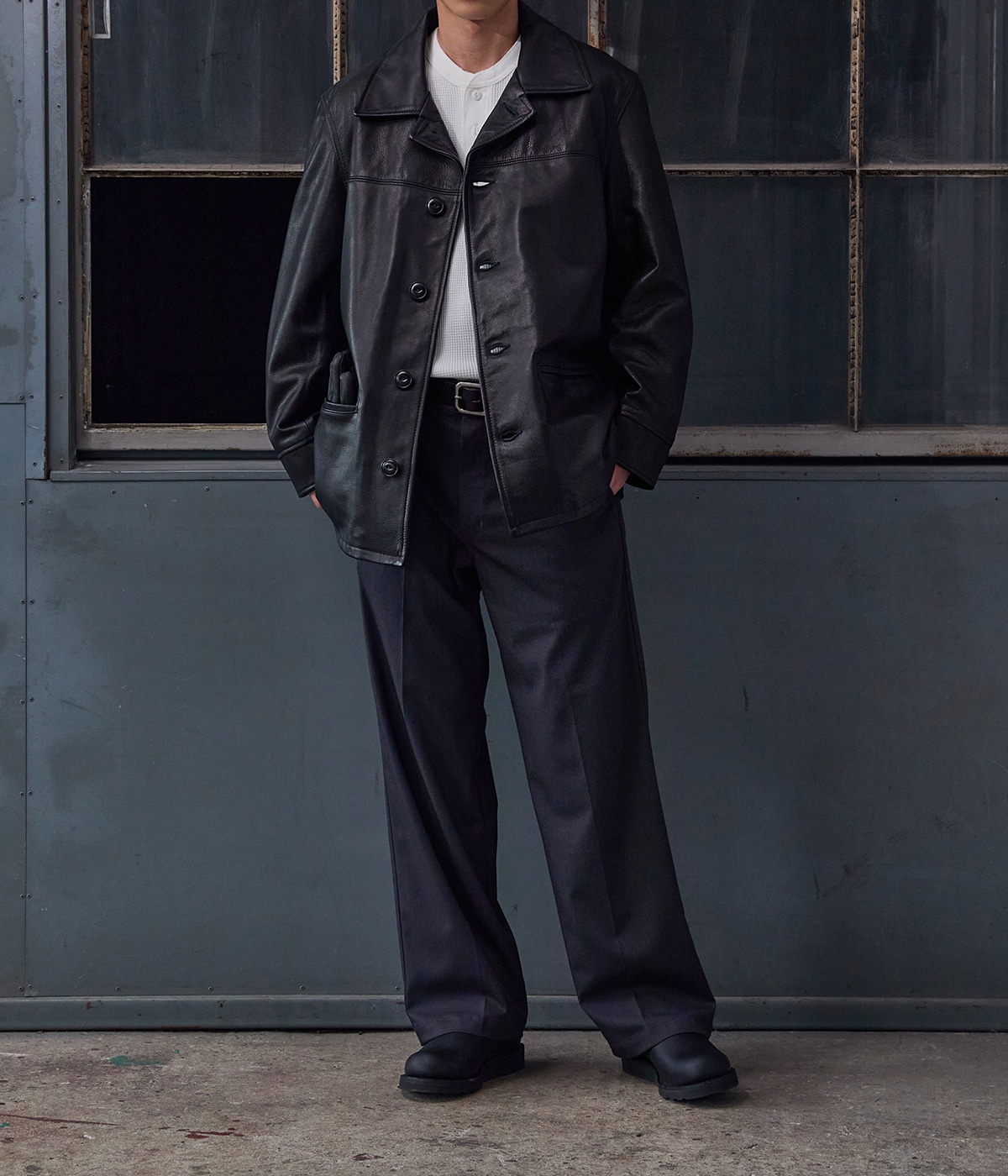 Rare Schott レザーカーコート ブラック ジャケット schott（ショット）の「SCHOTT/別注 LEATHER CAR COAT