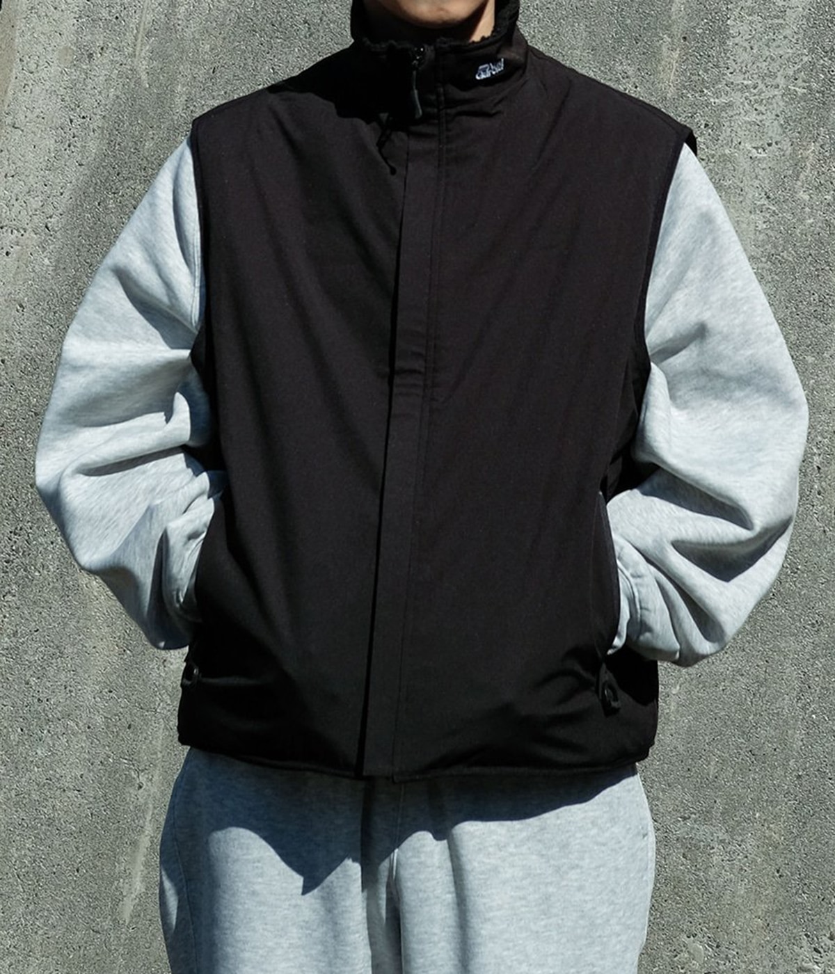 Abri Garcia ブラック リバーシブルベスト 別注 3Layer Reversible Fleece Vest | Abu Garcia(アブガルシア