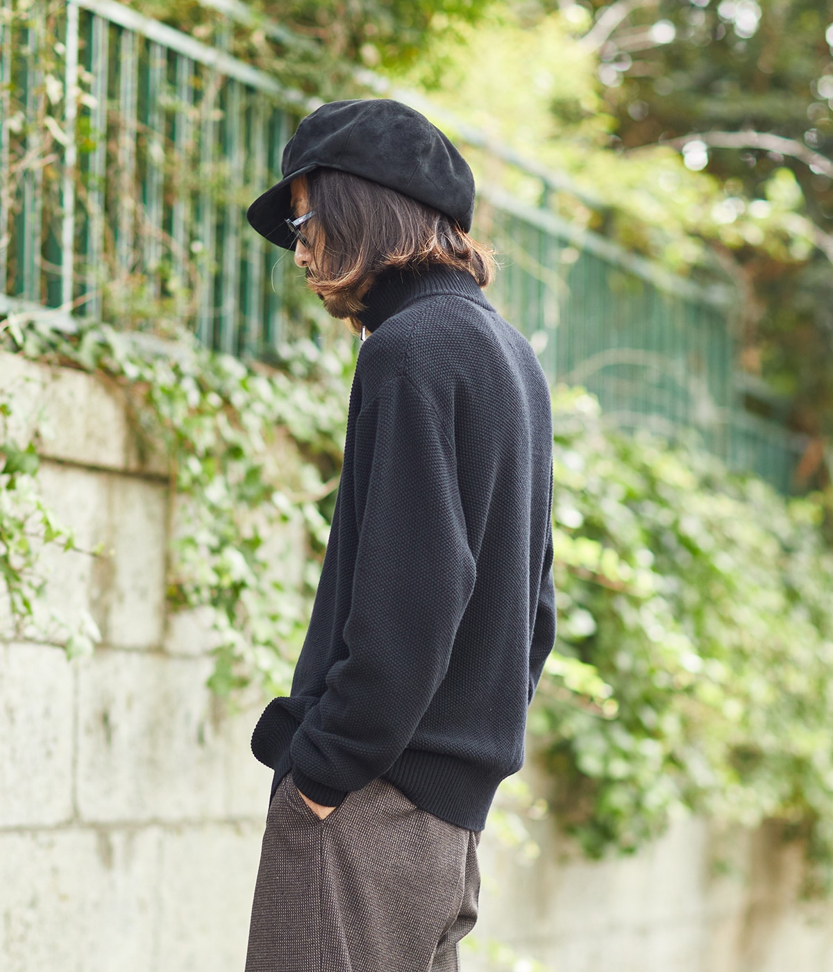 BATONER◆ニット・セーター(厚手)/2/ウール/BEG/bn-17em-010 BATONER(バトナー) / ニット・セーター(厚手)/2/ウール/BEG/bn