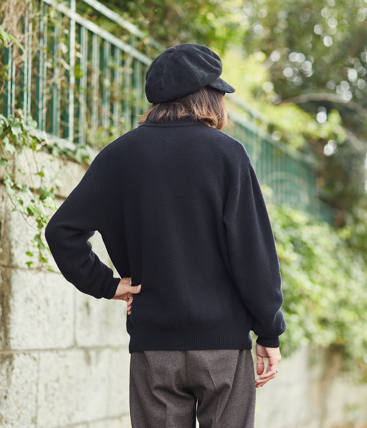 BATONER バトナー ニットグローブ BLACK SIGNATURE TURTLE NECK / CHARCOAL | BATONER (MEN)(バトナー