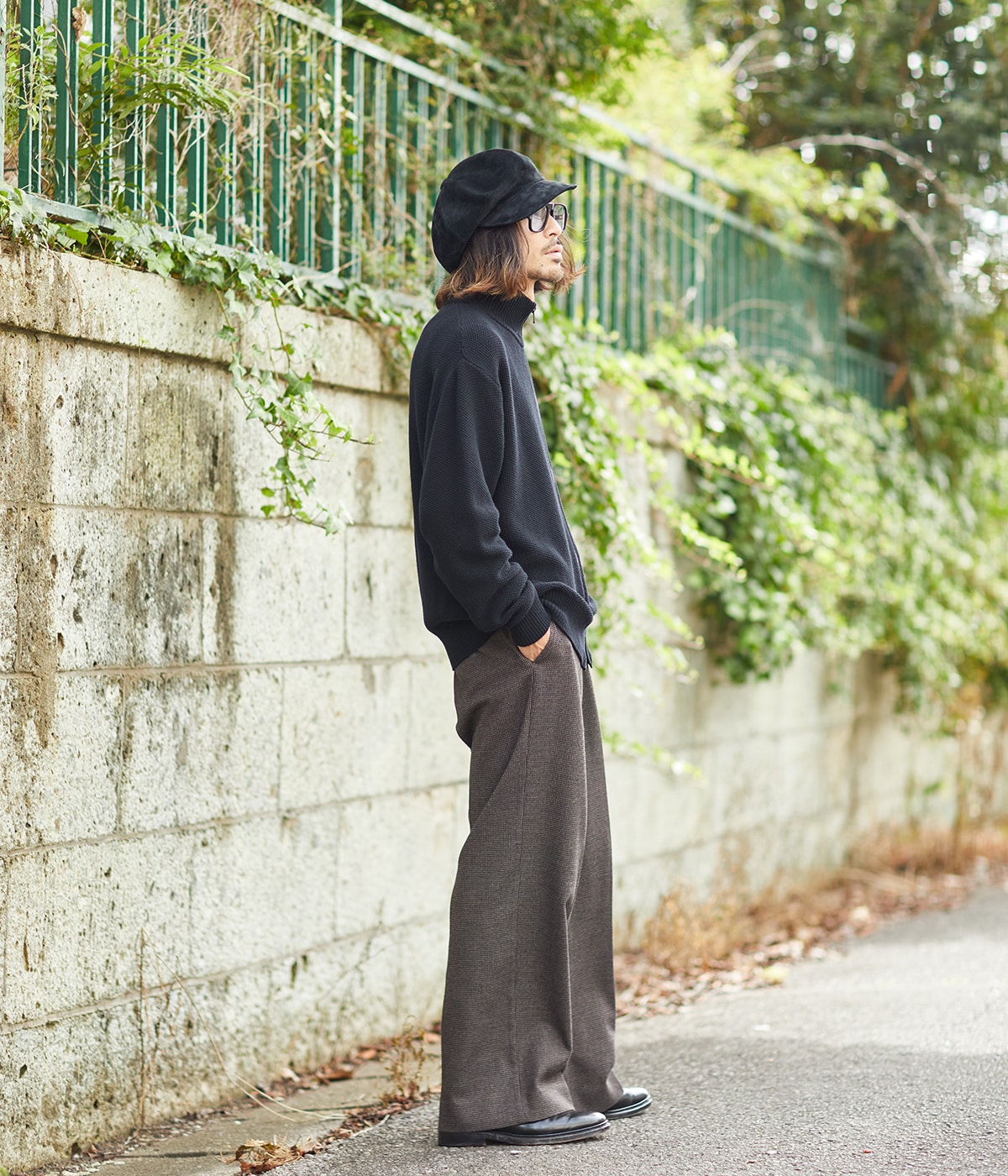 別注 TWISTED WOOL PIQUE DRIVERS KNIT | BATONER(バトナー