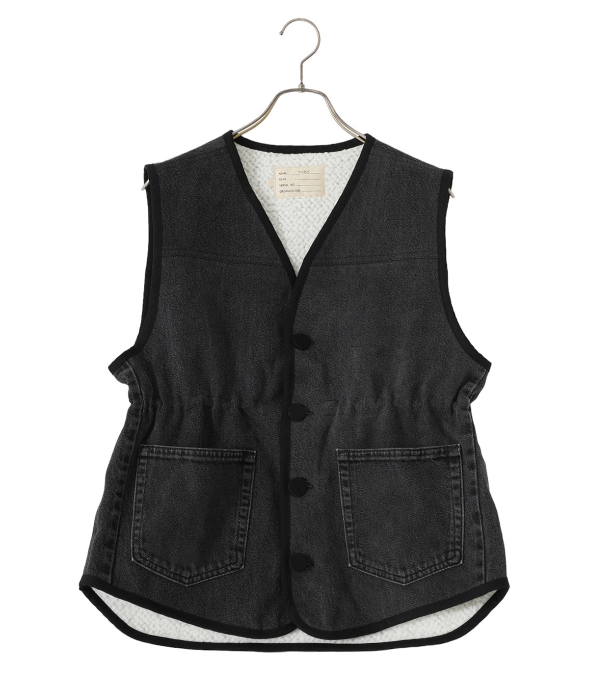 77circa　ナナナナサーカ　ミリタリーベスト　ジャケット キルティング 別注 Denim Vest | 77circa(ナナナナサーカ) / トップス ベスト