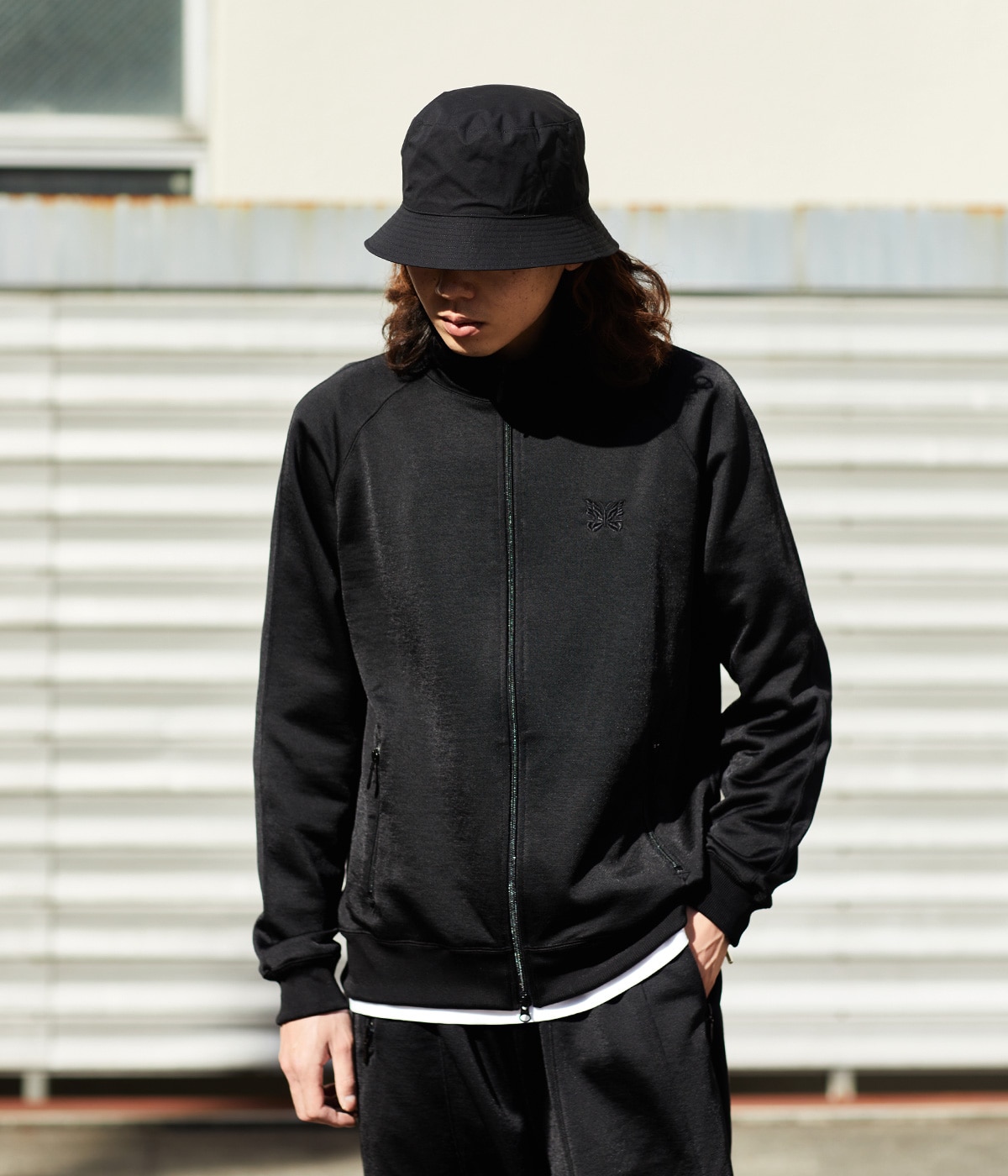 別注 Track Jacket - C/PE Bright Jersey | NEEDLES(ニードルズ