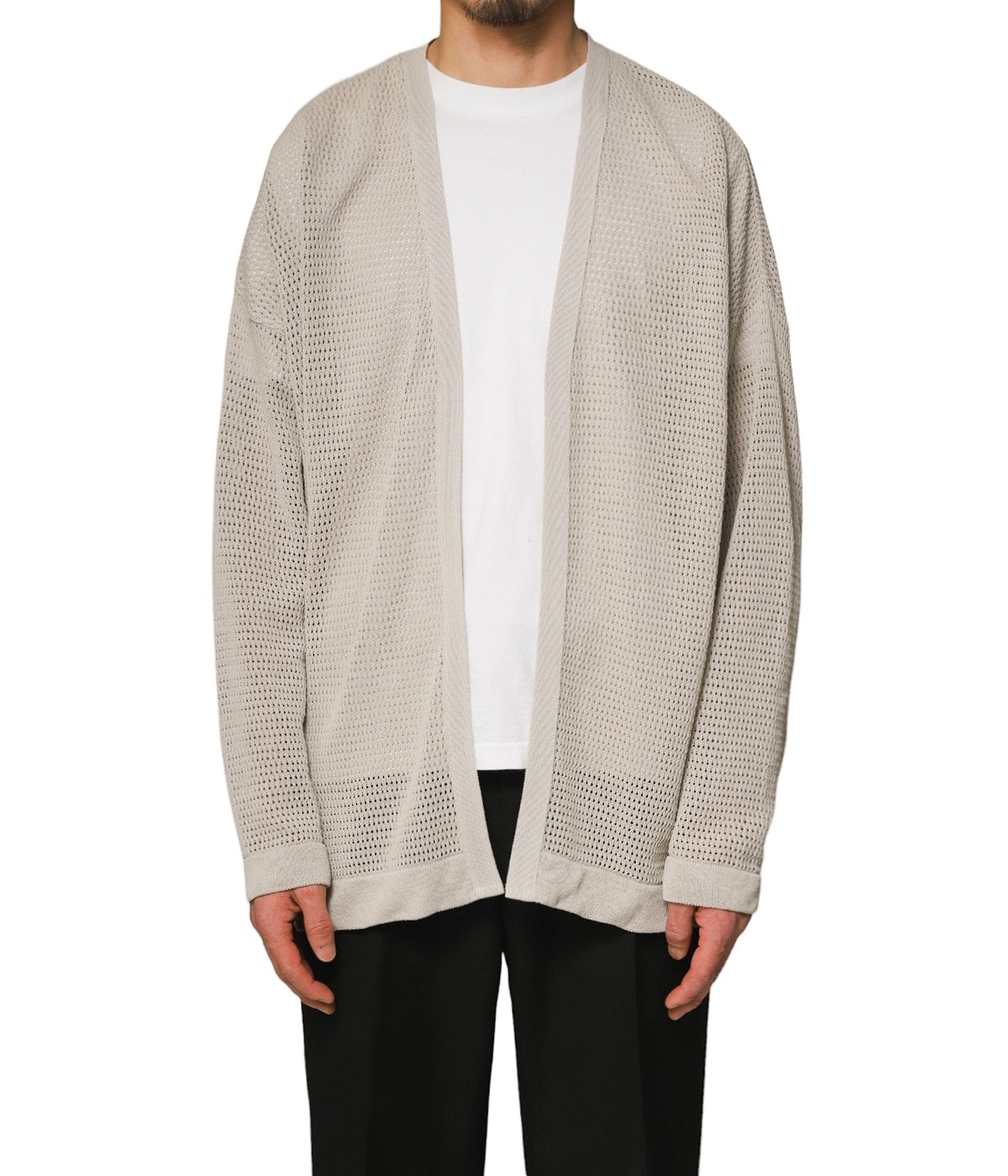 別注 NO COLLAR MESH CARDIGAN | BATONER(バトナー) / トップス