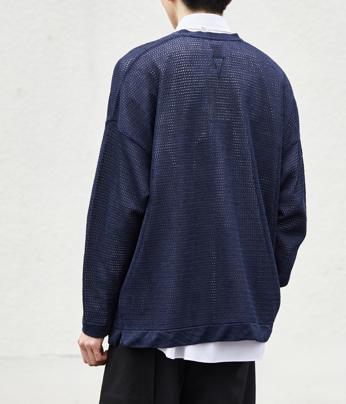 別注 NO COLLAR MESH CARDIGAN | BATONER(バトナー) / トップス
