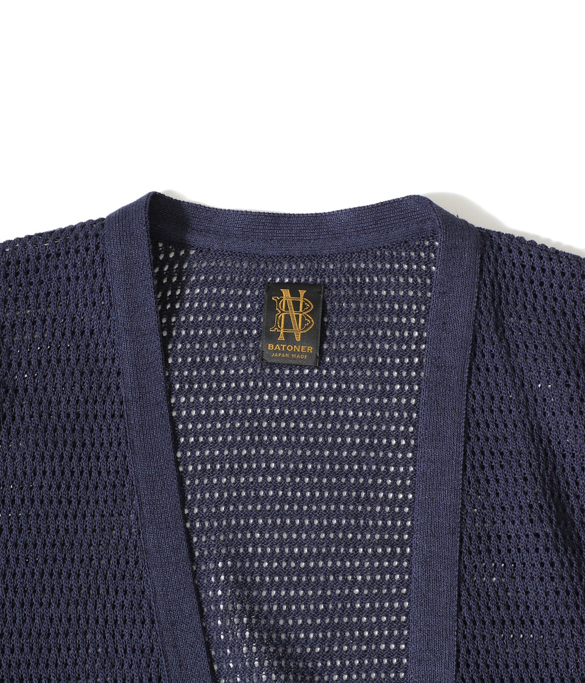 別注 NO COLLAR MESH CARDIGAN | BATONER(バトナー) / トップス