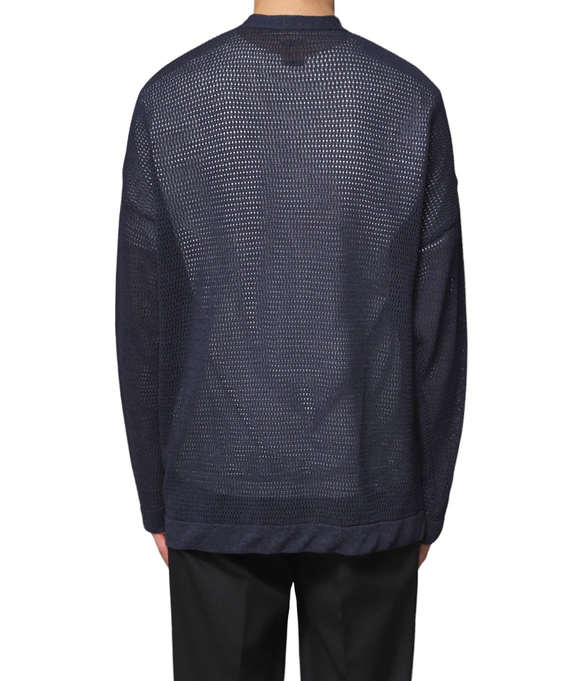 BATONER ONLY ARK 別注 ノーカラーメッシュカーディガン BATONER×ARKnets【NO COLLAR MESH CARDIGAN Ver.2】 素材を