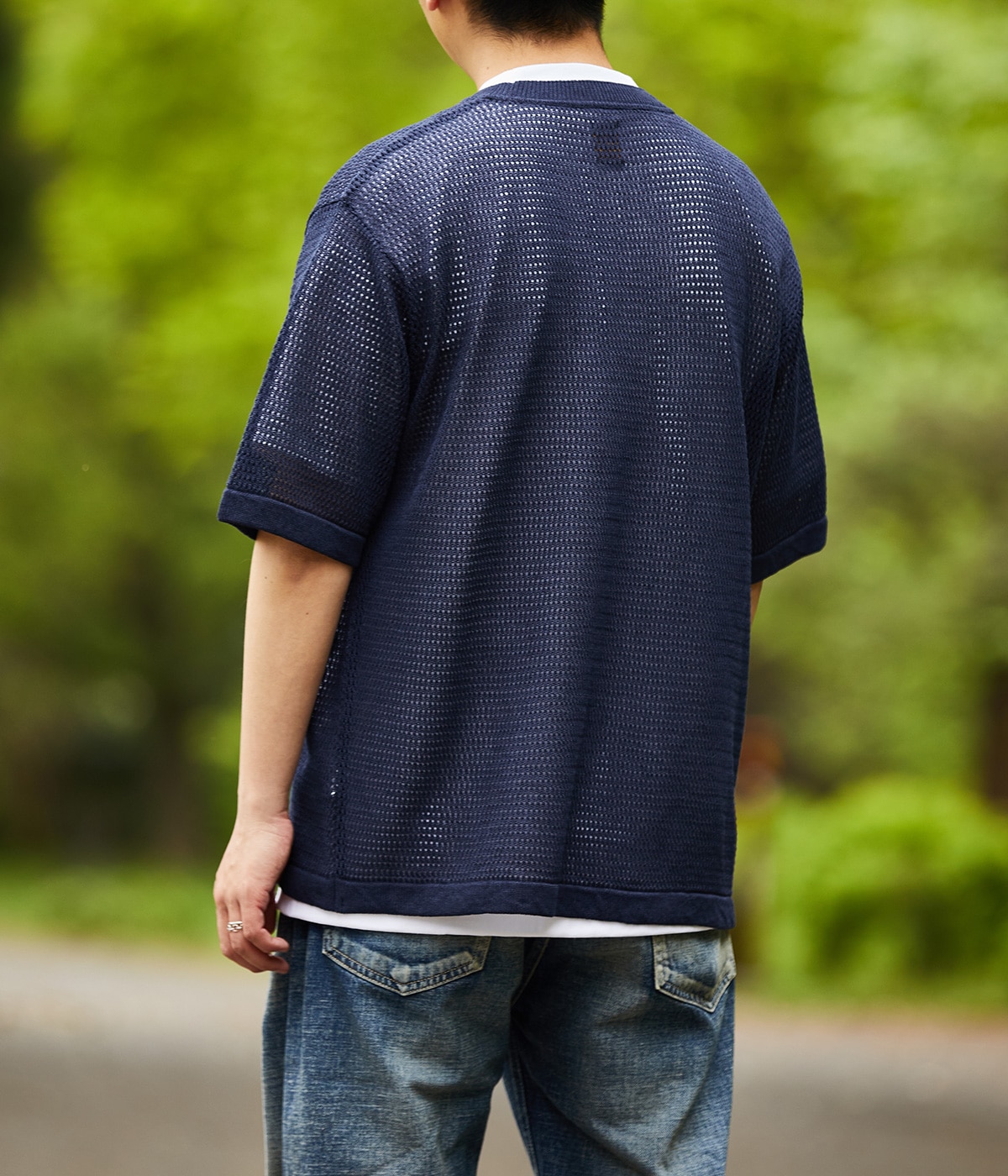 ‹BATONER for 6> linen knit short sleeve 別注 SUMMER KNIT CREW NECK SHORT SLEEVE | BATONER(バトナー