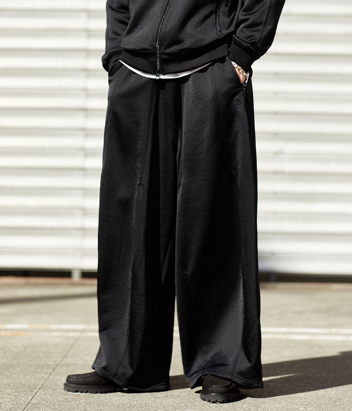 別注 H. D. Track Pant - C/PE Bright Jersey | NEEDLES