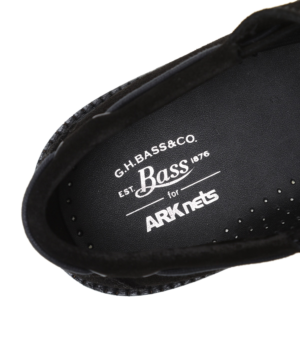ARK NETS 別注G.H. Bass RANGER MOC 黒 スエード 別注 RANGER MOC - suede - | G.H.Bass(ジー・エイチ・バス