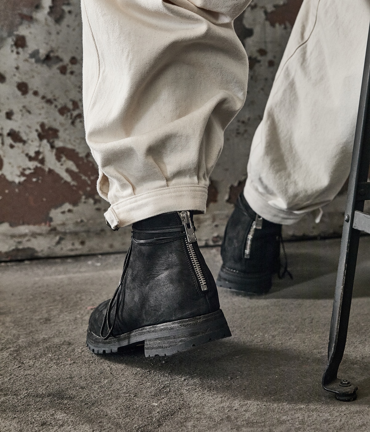 別注 NEW MIDLACE BACK ZIP BOOTS | GUIDI(グイディ) / シューズ