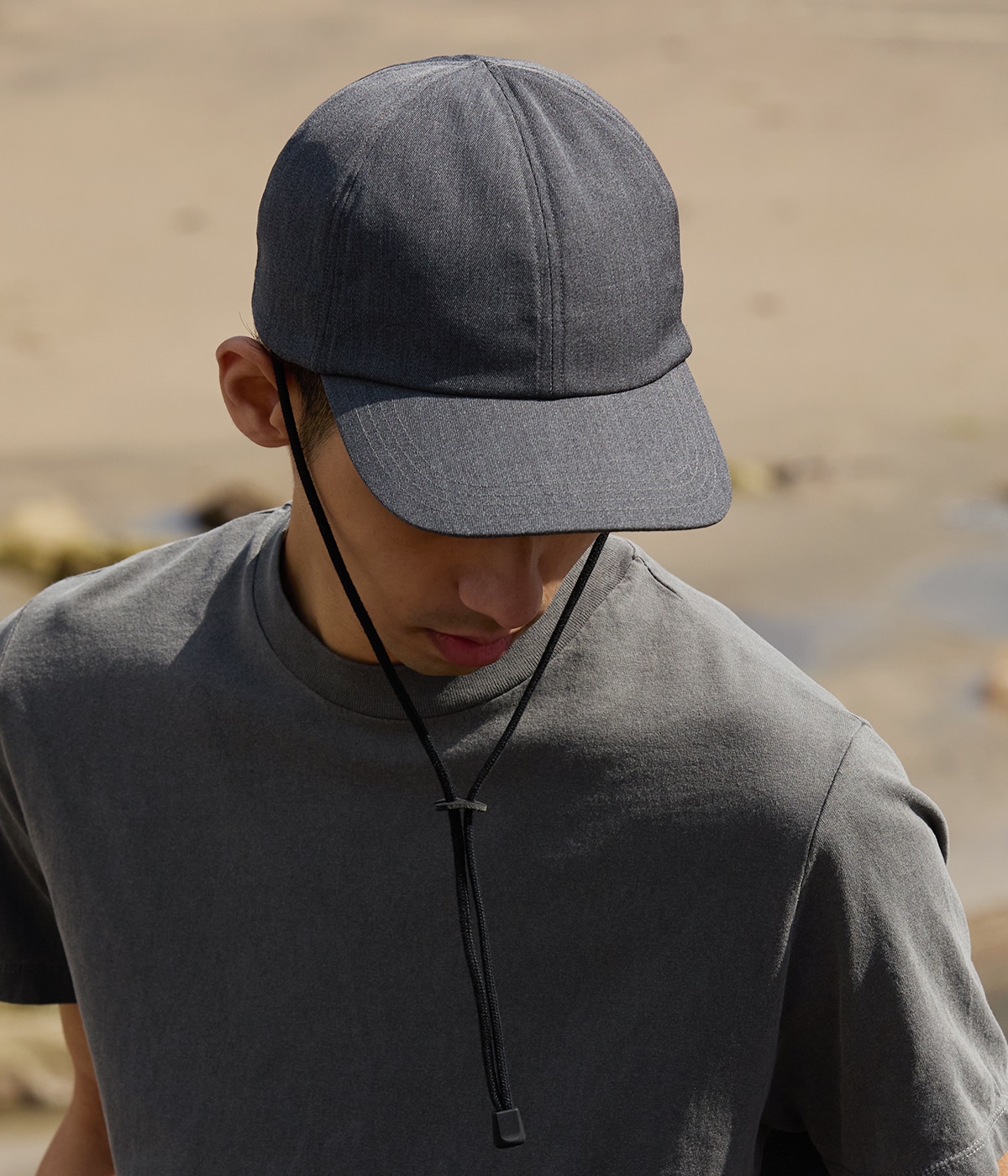 別注 CLEAR TWILL CAP あご紐付き | COMESANDGOES(カムズアンド