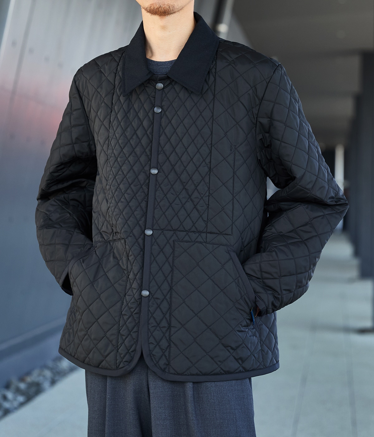 LAVENHAM ラベンハム パッカブル LV5127 ブラック L LAVENHAM (ラベンハム) Lavenster Packable Gathered Waist