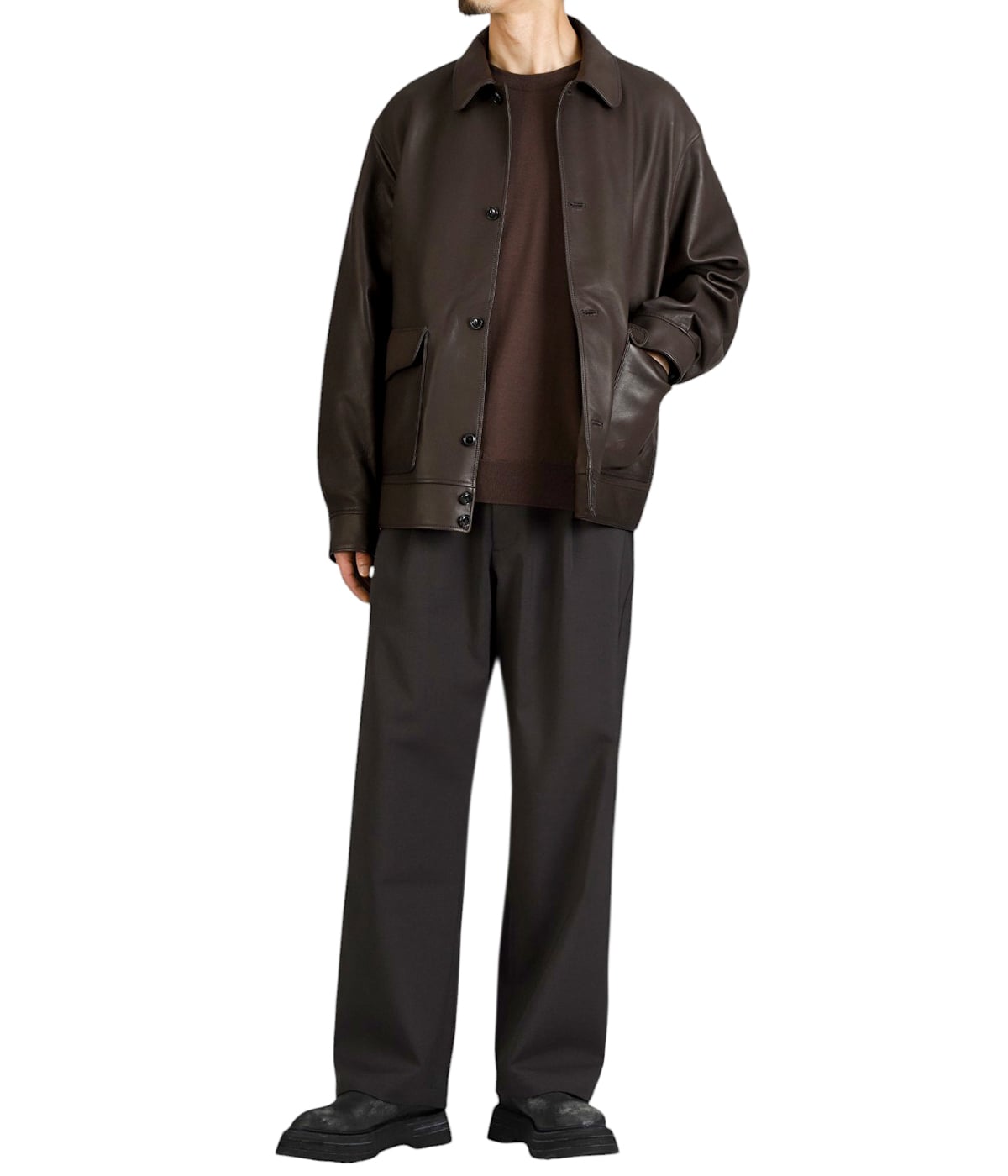 【ONLY ARK】Lamb Cossack Jacket サイズ3 24aw 予約】別注 Lamb Cossack Jacket ARK | blurhms(ブラームス