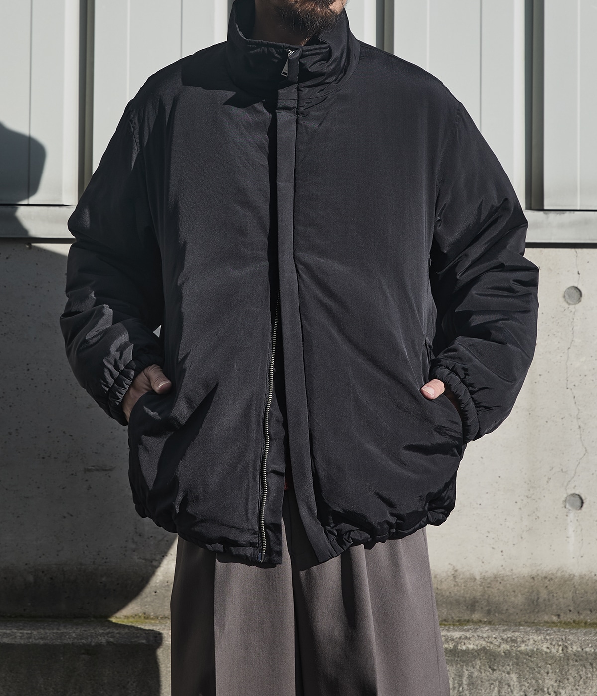 別注 Silk Nylon Puffer Blouson