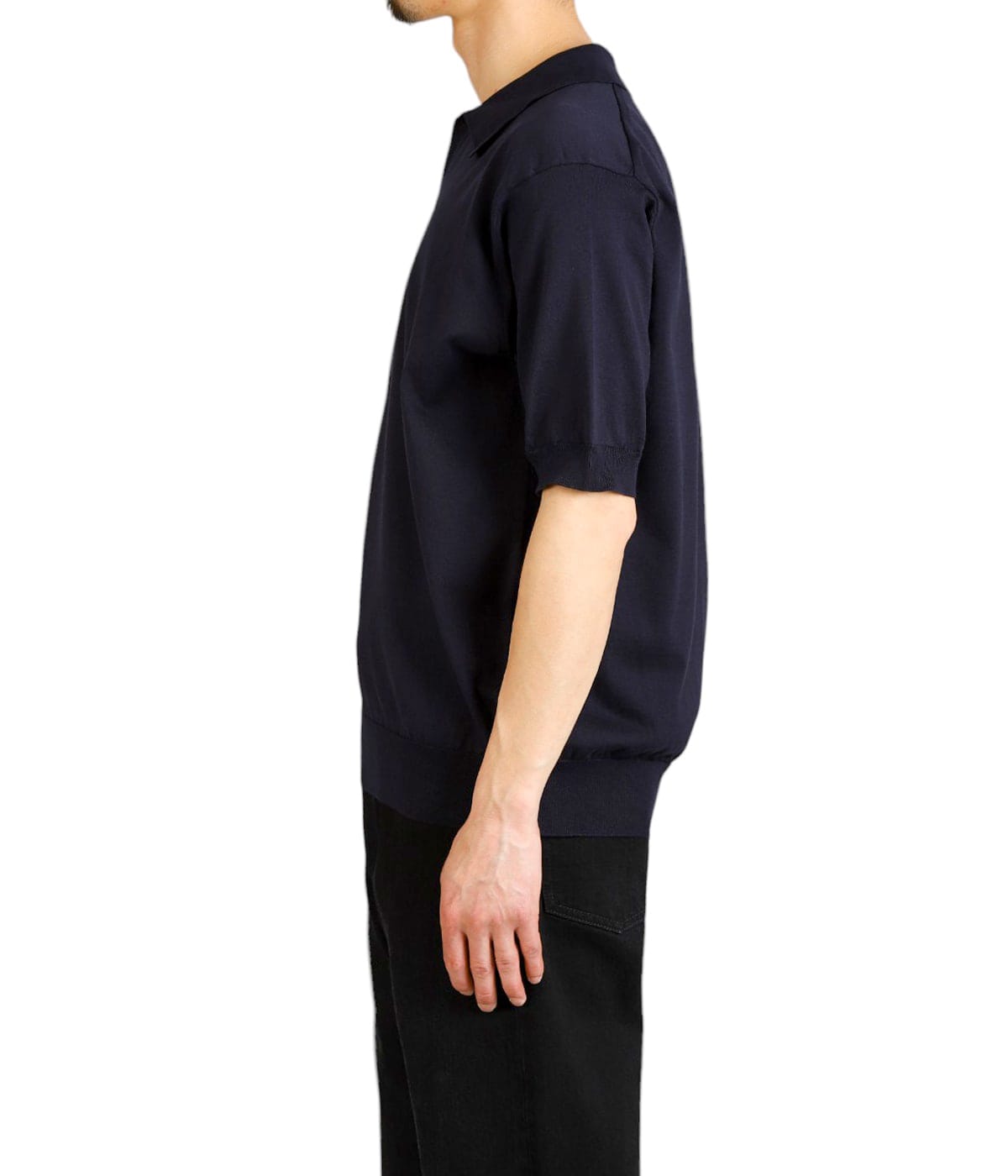 【美品】BATONER/バトナー スキッパーポロ サイズ3 ネイビー 別注 THE SEAISLAND COTTON SKIPPER POLO S/S | BATONER