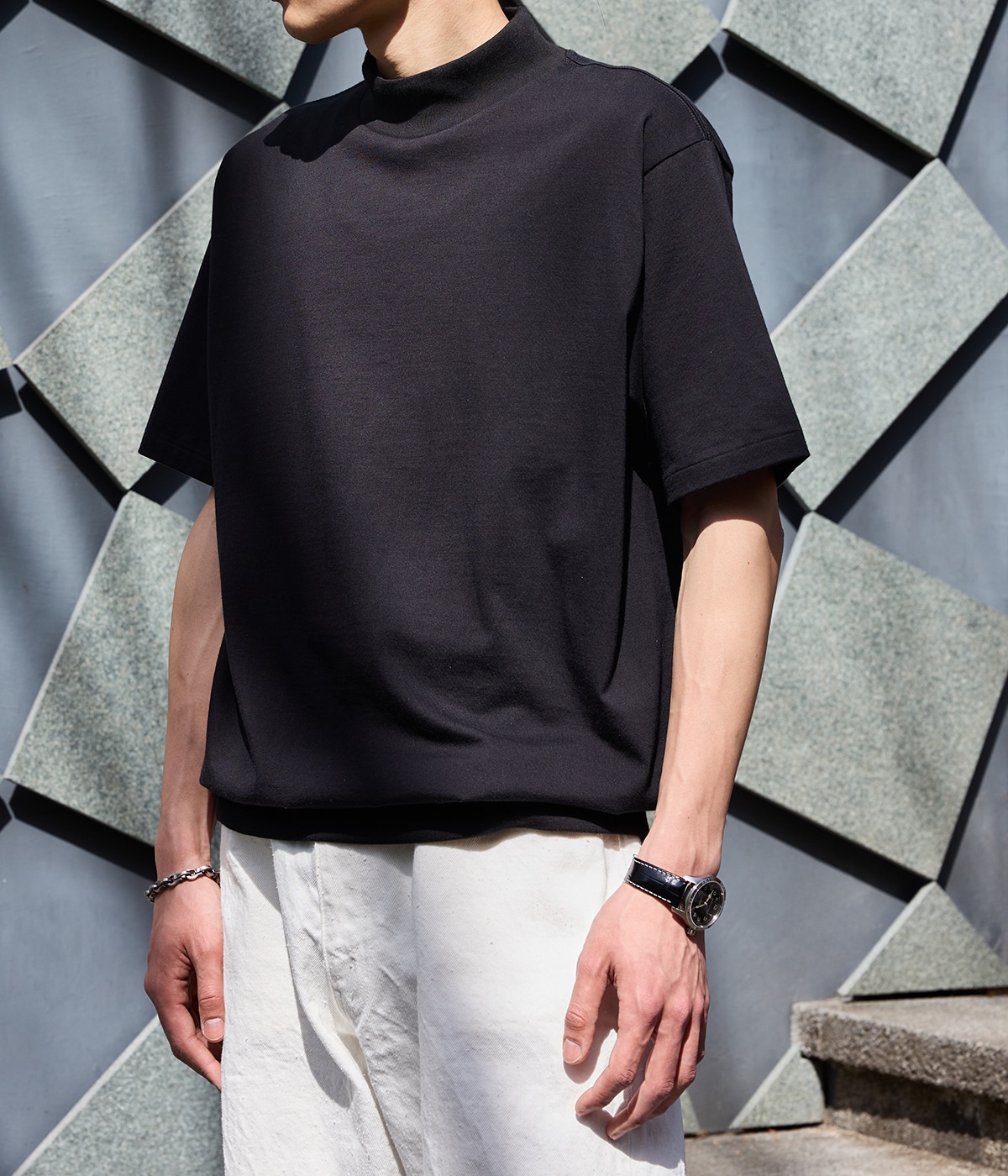 別注 ROYAL ORGANIC BROWSING MOCKNECK TSHIRT