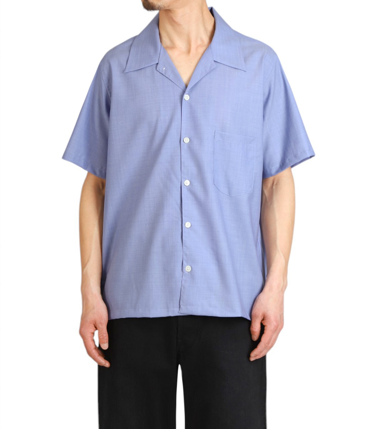 別注 WOOL OPEN COLLAR SHIRT | BATONER(バトナー) / トップス