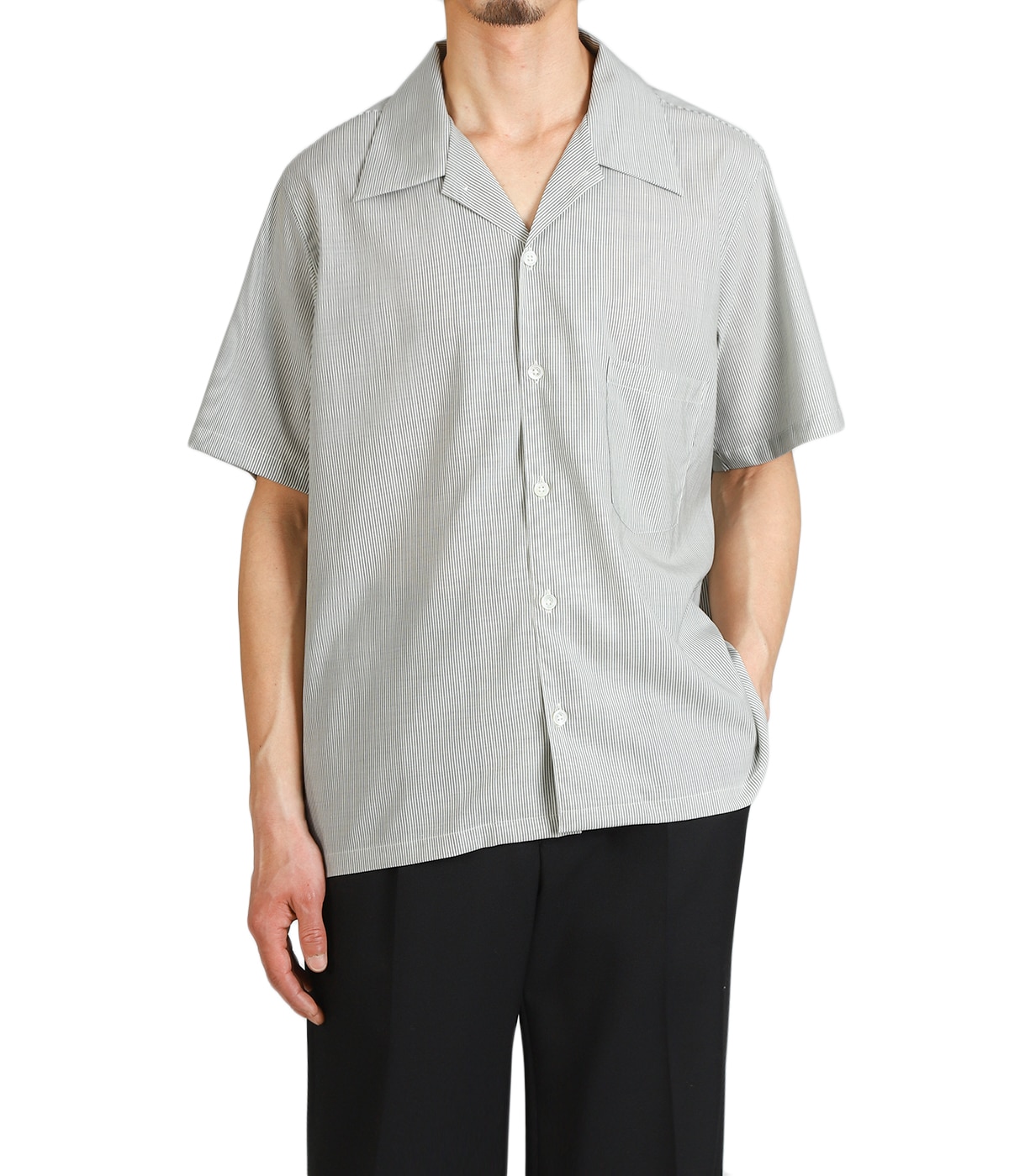 別注 WOOL OPEN COLLAR SHIRT | BATONER(バトナー) / トップス