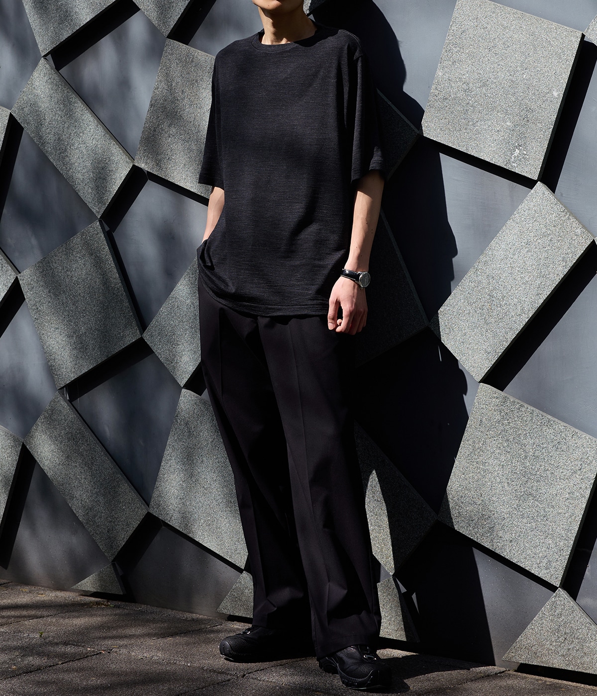 トップス BATONER SUMMER WOOL KNIT Men OX SUMMER KNIT CREW NECK S/S - BATONER｜ONLINE STORE