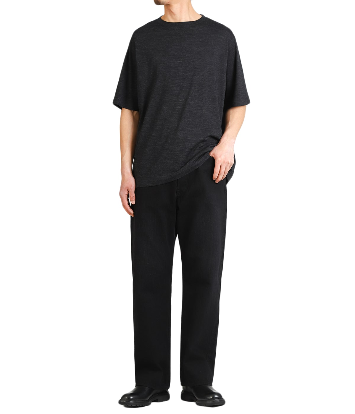 トップス BATONER SUMMER WOOL KNIT Men SUMMER WOOL T-SHIRT - BATONER｜ONLINE STORE