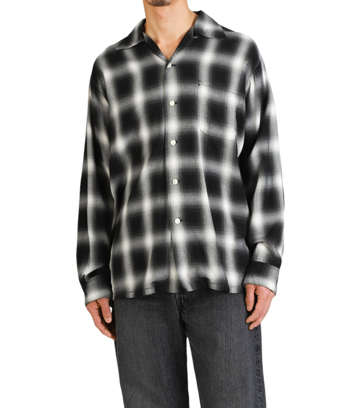 別注 OMBRE CHECK LONG SLEEVE SHIRT | orSlow(オアスロウ