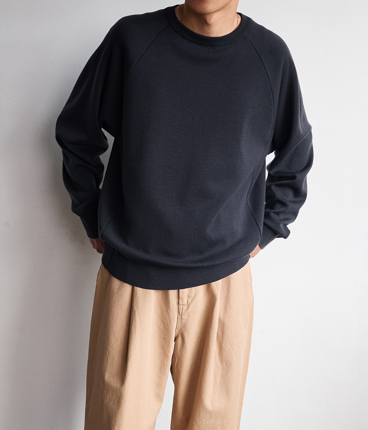 BATONER リネン Tシャツ ダークブラウンサイズ2 5001綿Tシャツ M ダークヘザーネイビー United Athle