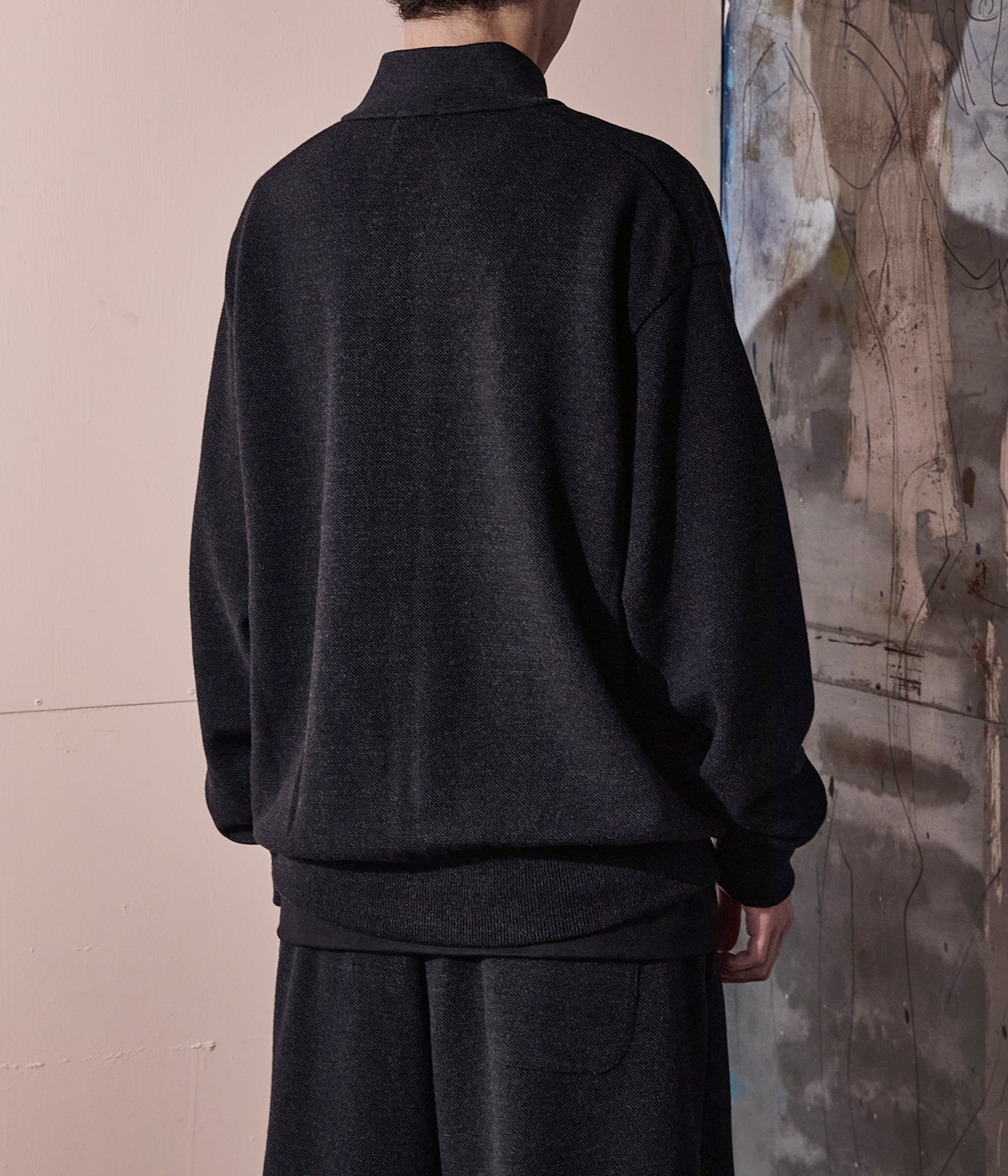 別注 Extra Light Moss Stitch Track Jacket | crepuscule(クレプス