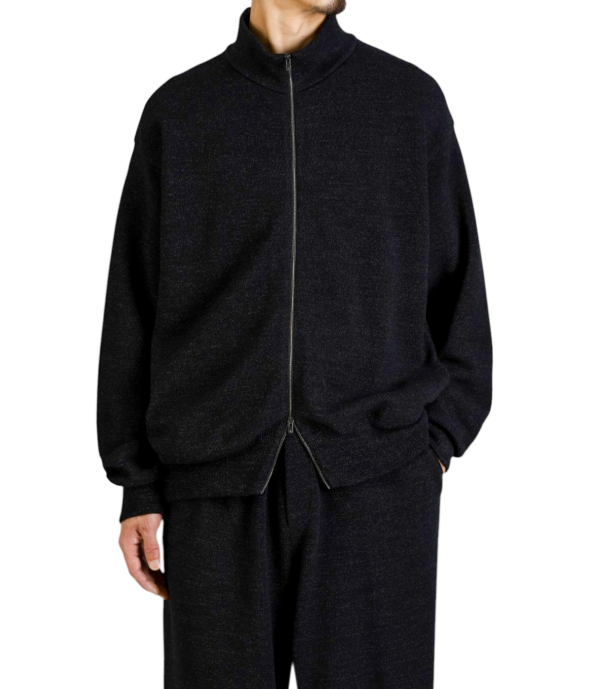 別注 Extra Light Moss Stitch Track Jacket | crepuscule(クレプス