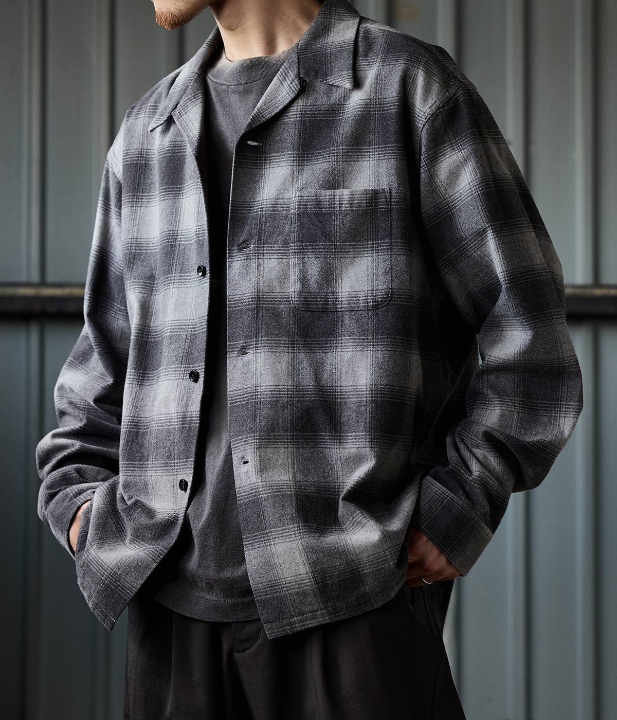 予約】別注 Cotton Shaggy Open Collar Shirt | PENDLETON(ペン