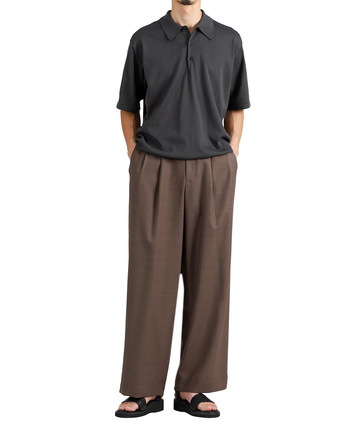 シーアイランドコットン　BATONER バトナー　ポロシャツ　グレー　サイズ3 別注 THE SEAISLAND COTTON BROWSING POLO S/S | BATONER(バトナー