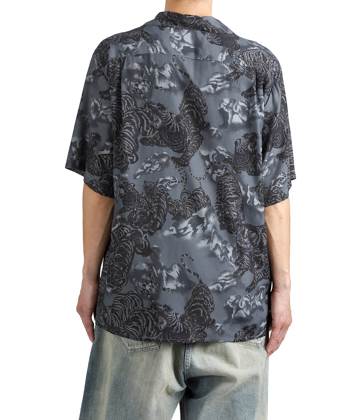 別注 RAYON SHORT SLEEVE ALOHA SHIRT ONE HUNDRED TIGERS | NIPOALOHA
