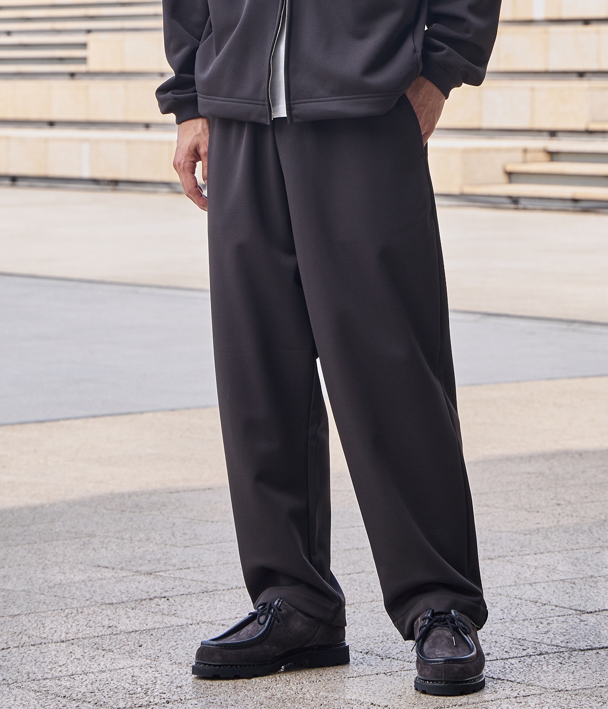 予約】別注 JERSEY ONE TUCK EASY PANTS | BATONER(バトナー