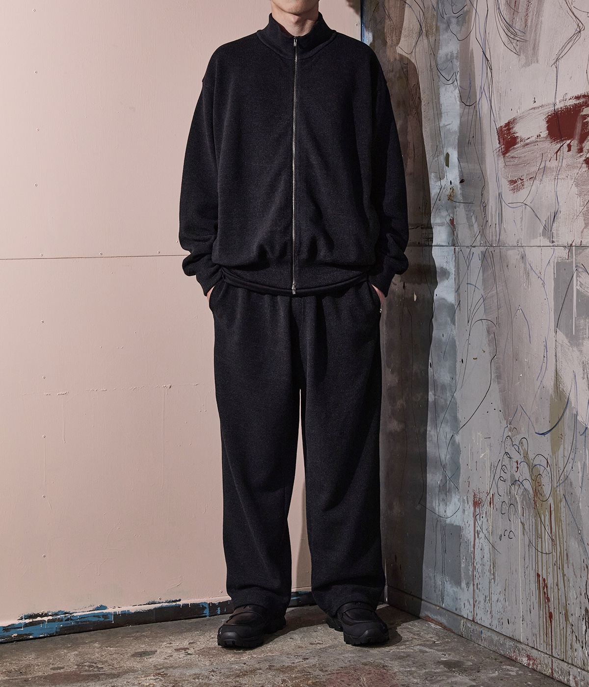 別注 Extra Light Moss Stitch Knit Pants | crepuscule(クレプス