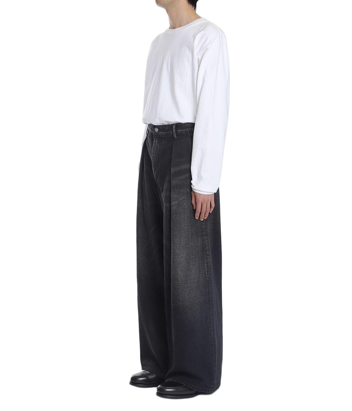 別注 Selvage Denim Two Tuck Wide Pants | Graphpaper(グラフペーパー