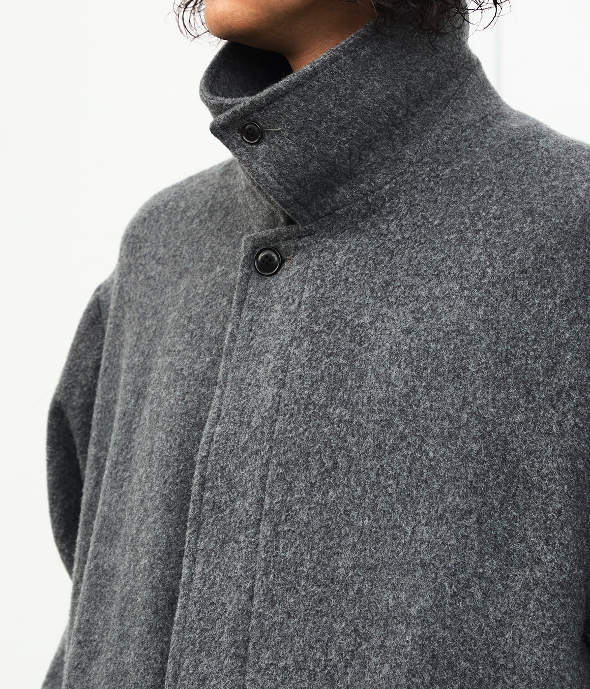 ジャケット・アウター URU 2023AW NIT MELTON - BALMACAAN COAT URU 2023AW NIT MELTON - BALMACAAN COAT