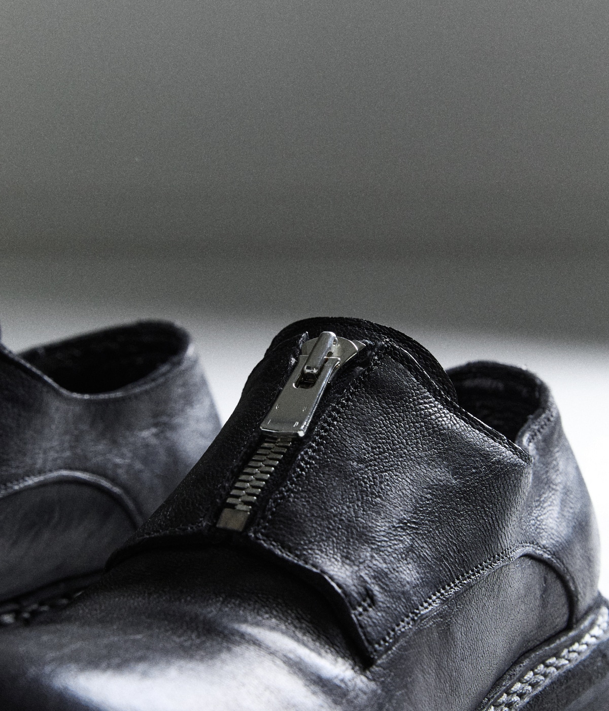 予約】別注 FRONT ZIP DERBY | GUIDI(グイディ) / シューズ レザー