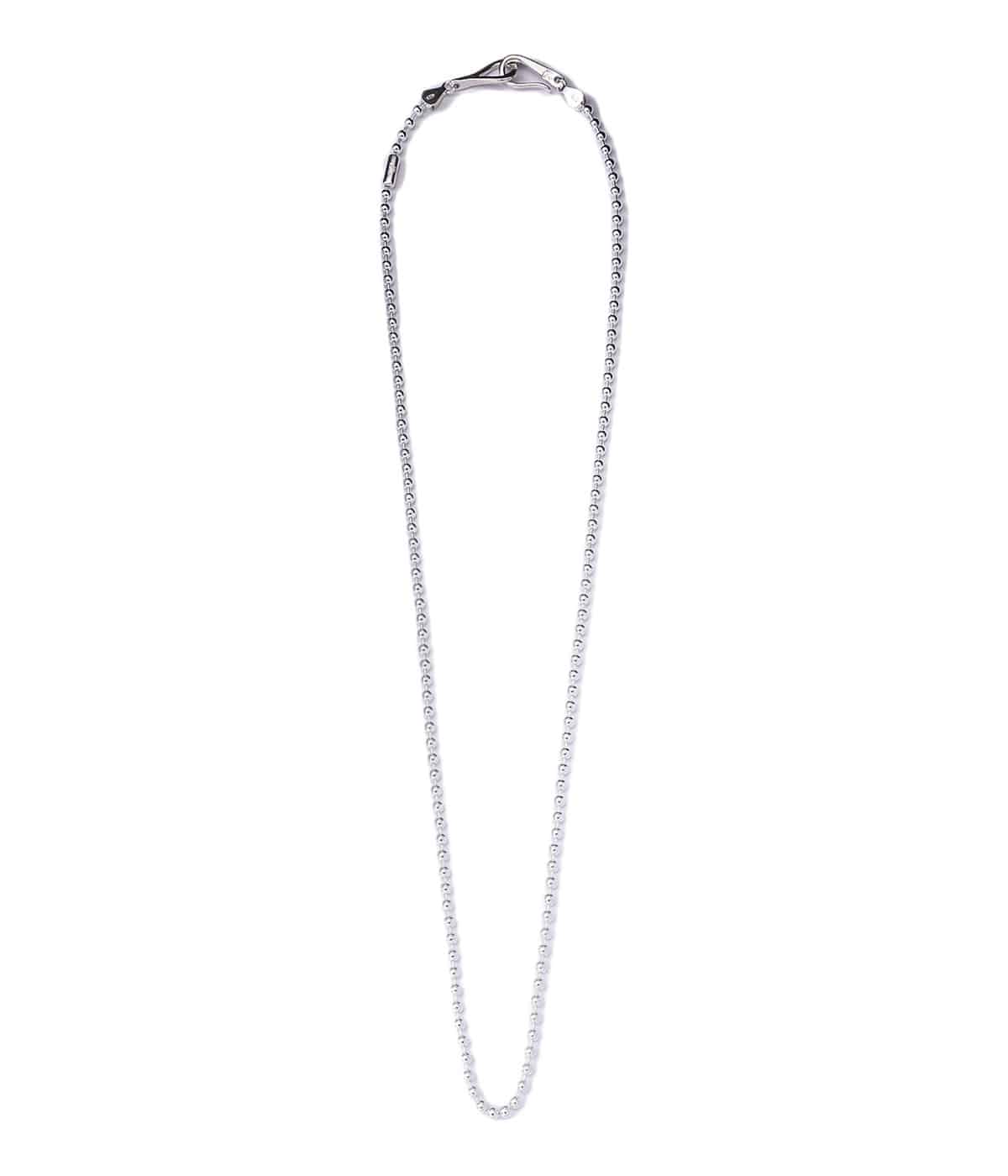 【Hei】silicon ball long necklace★送料・関税込★2色 BALL CHAIN NECKLACE -60cm- | LARRY SMITH(ラリースミス