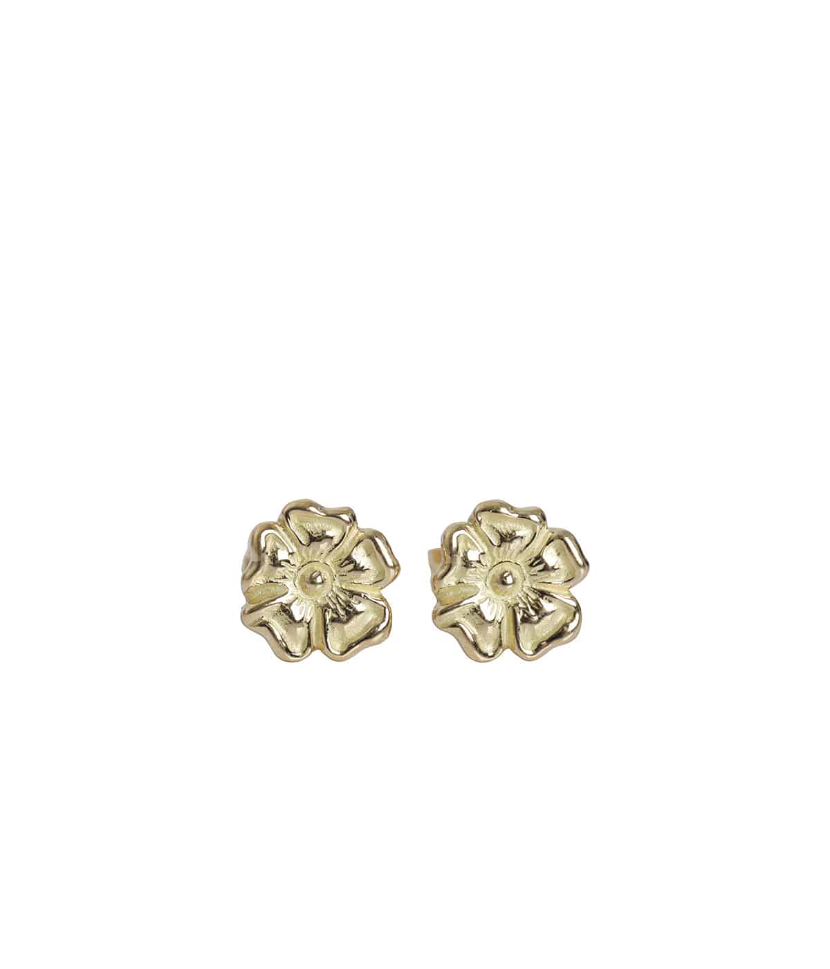18K GOLD ROSE PIERCED EARRINGS | LARRY SMITH(ラリースミス