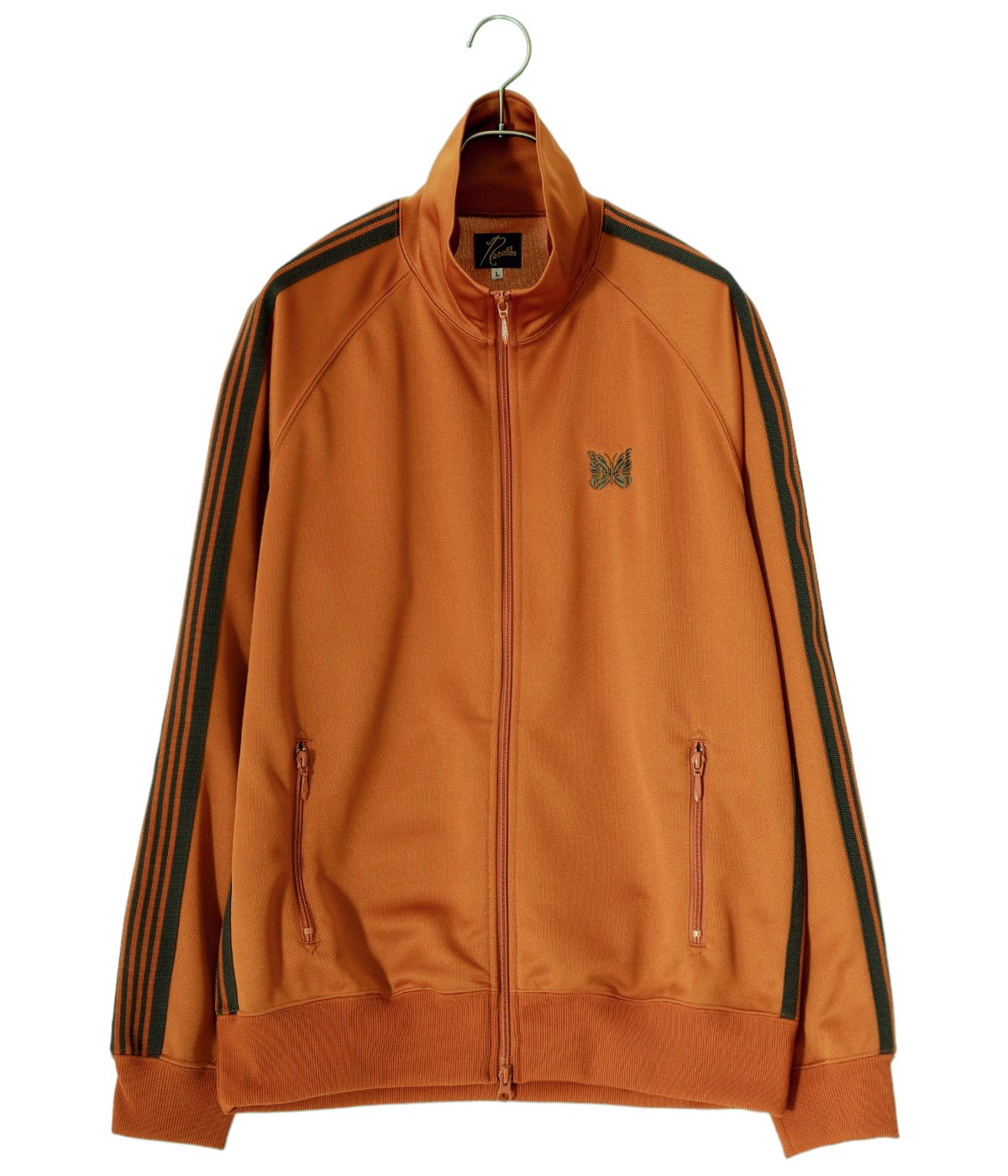 Needles track Jacket オレンジ グレー 希少カラー L NEEDLES Orange Stripes Track Jacket Needles
