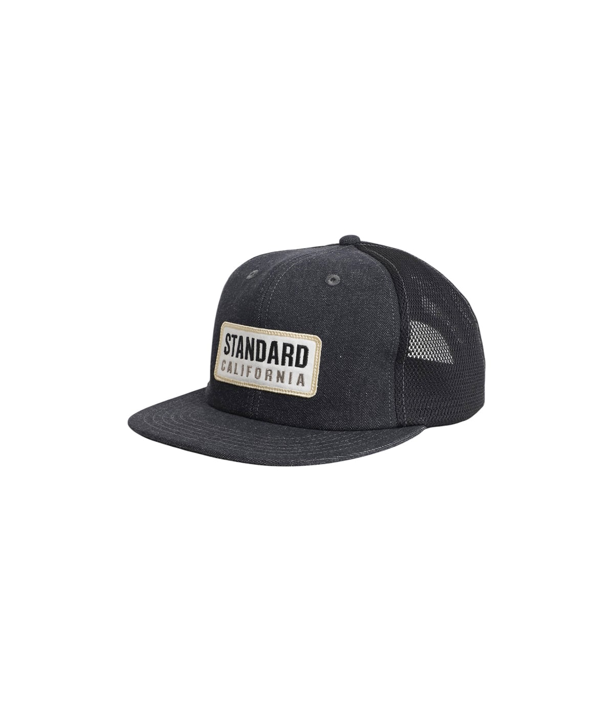 SD Box Logo Patch Denim Mesh Cap | STANDARD CALIFORNIA