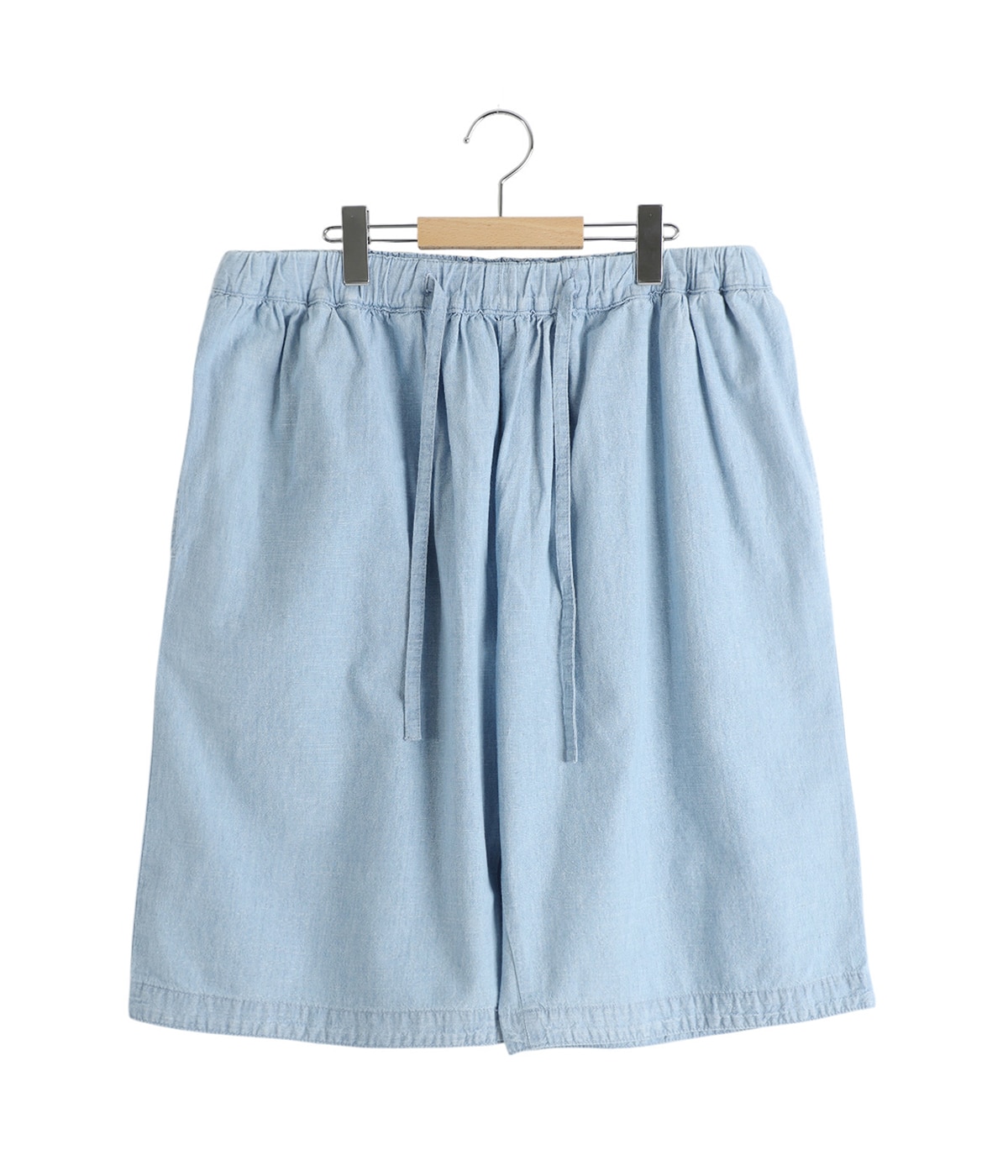 SHAWSHANK CHAMBRAY GATHERED SHORTS