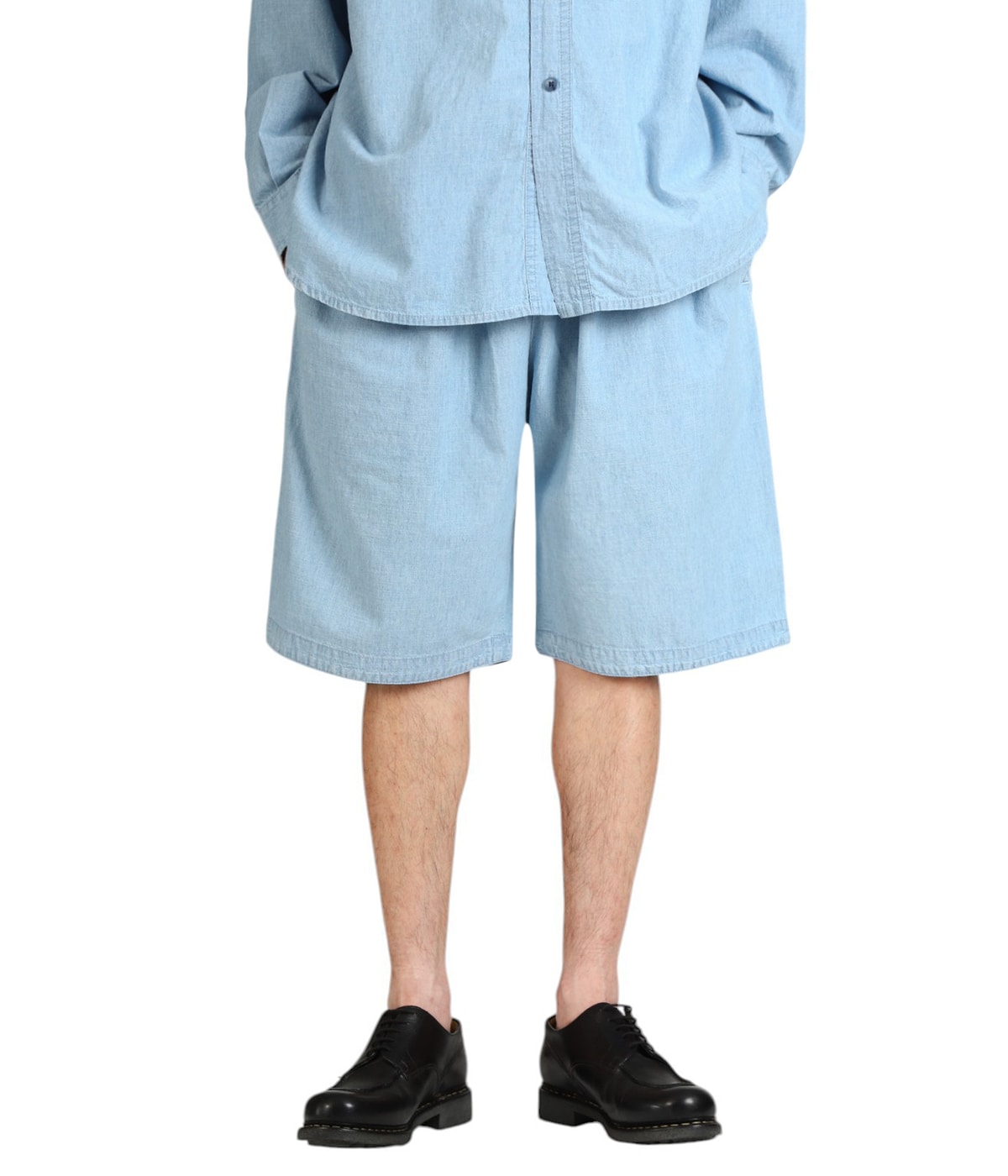 SHAWSHANK CHAMBRAY GATHERED SHORTS | PORTER CLASSIC(ポーター