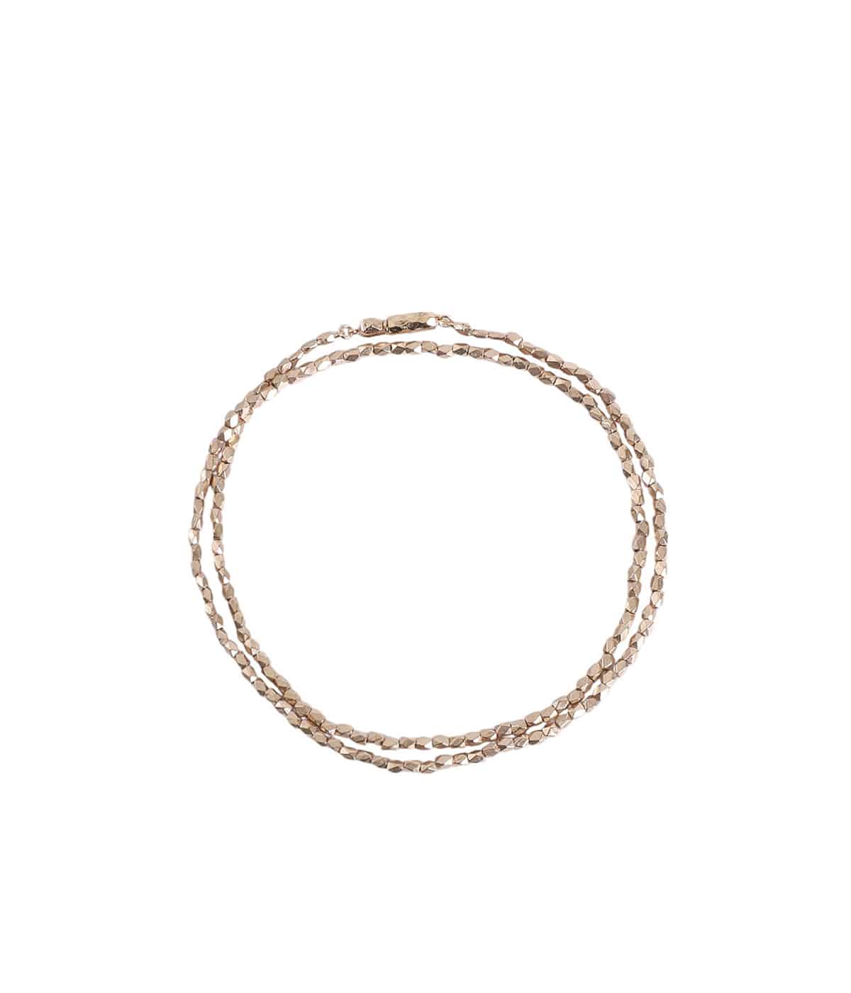 GOLD BEADS DOUBLE BRACELET 15