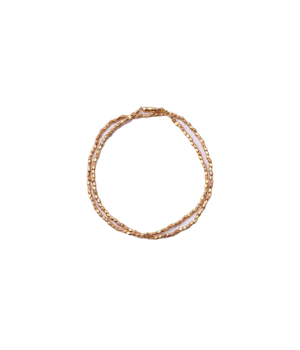 GOLD BEADS DOUBLE BRACELET 15