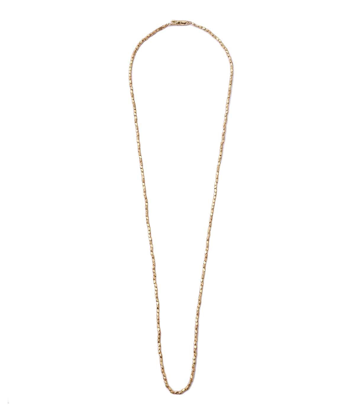 GOLD BEADS NECKLACE 19.5